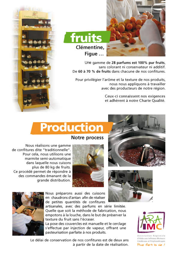 Produits de l'atelier confiture